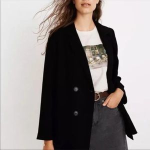 Madewell double-breasted oversized blazer, size medium